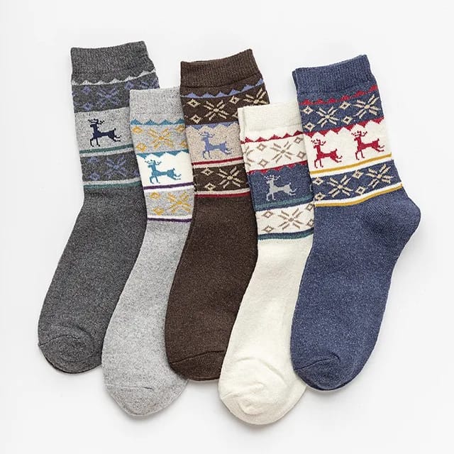 thick wool cotton socks with warm feeling